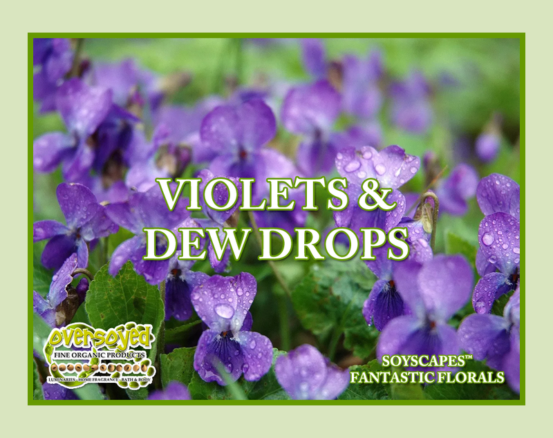 Violets & Dew Drops Artisan Hand Poured Soy Tealight Candles