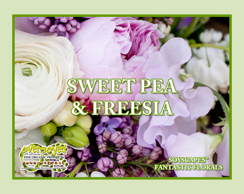 Sweet Pea & Freesia Artisan Handcrafted Whipped Shaving Cream Soap