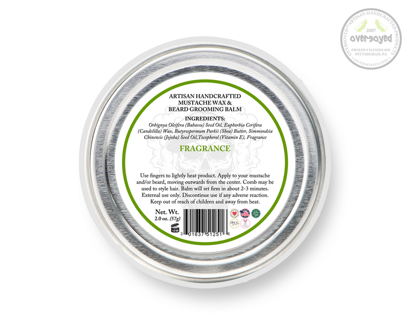 Bergamot Citrus & Coriander Artisan Handcrafted Mustache Wax & Beard Grooming Balm