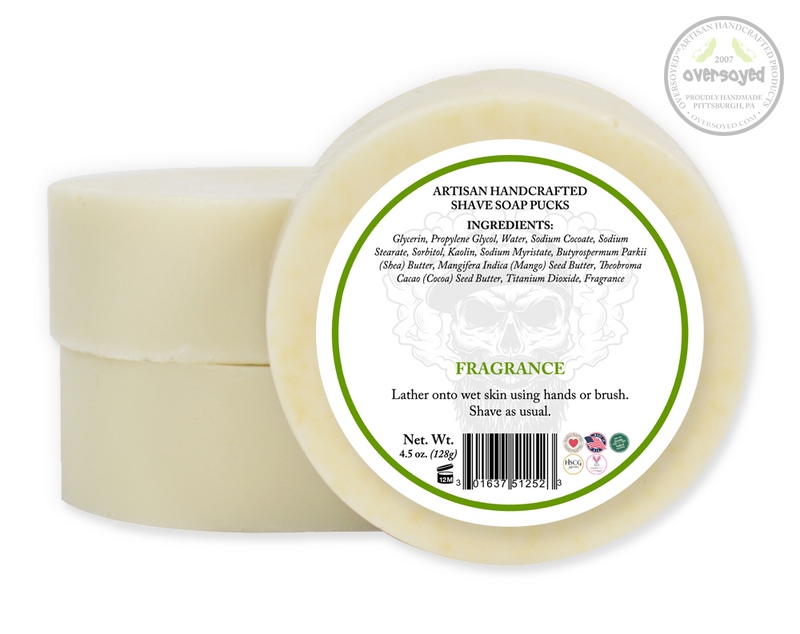 Tuscan Lemon Verbena Artisan Handcrafted Shave Soap Pucks