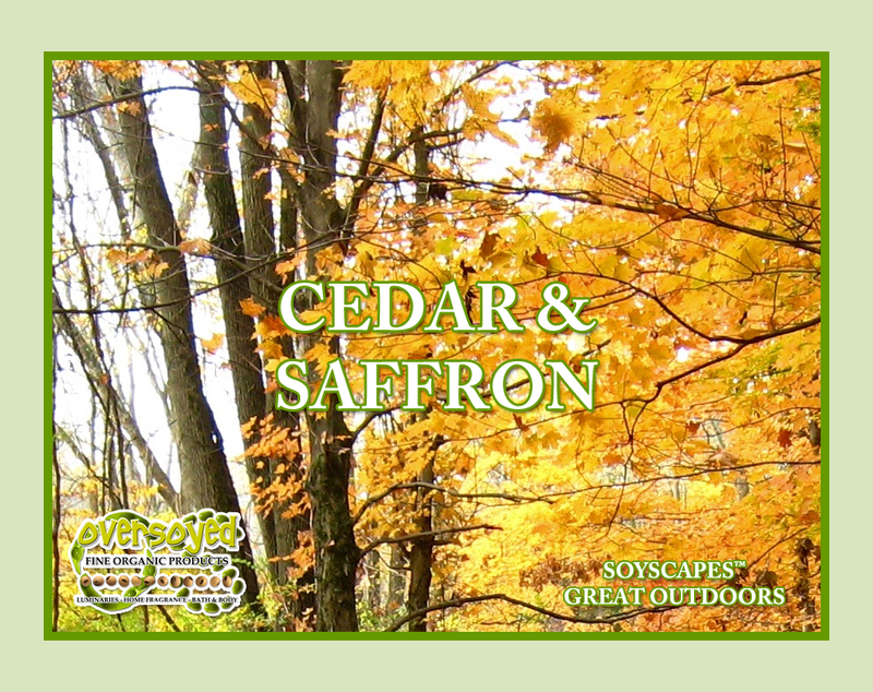 Cedar & Saffron Artisan Handcrafted Natural Organic Eau de Parfum Solid Fragrance Balm