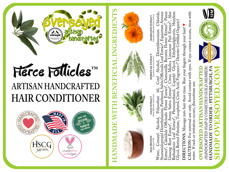 Lemongrass Kiwi Cassis Fierce Follicles™ Artisan Handcrafted Hair Conditioner