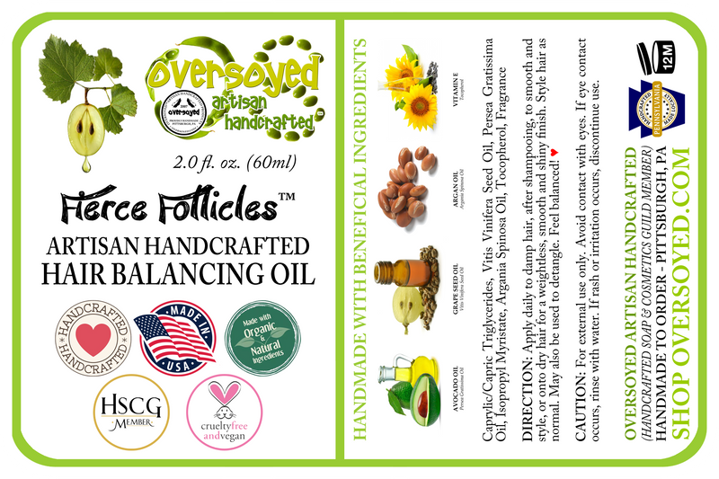 Rosemary & Fresh Mint Fierce Follicles™ Artisan Handcrafted Hair Balancing Oil