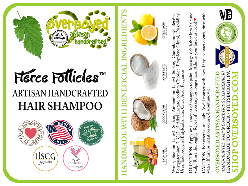 Bashful Berries Fierce Follicles™ Artisan Handcrafted Hair Shampoo