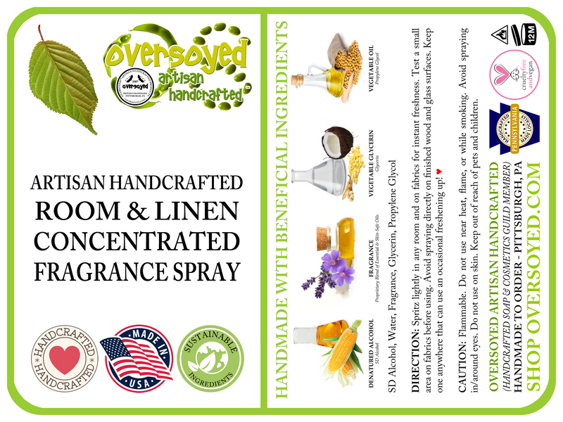 Lemon Kitchen Spice Artisan Handcrafted Room & Linen Concentrated Fragrance Spray