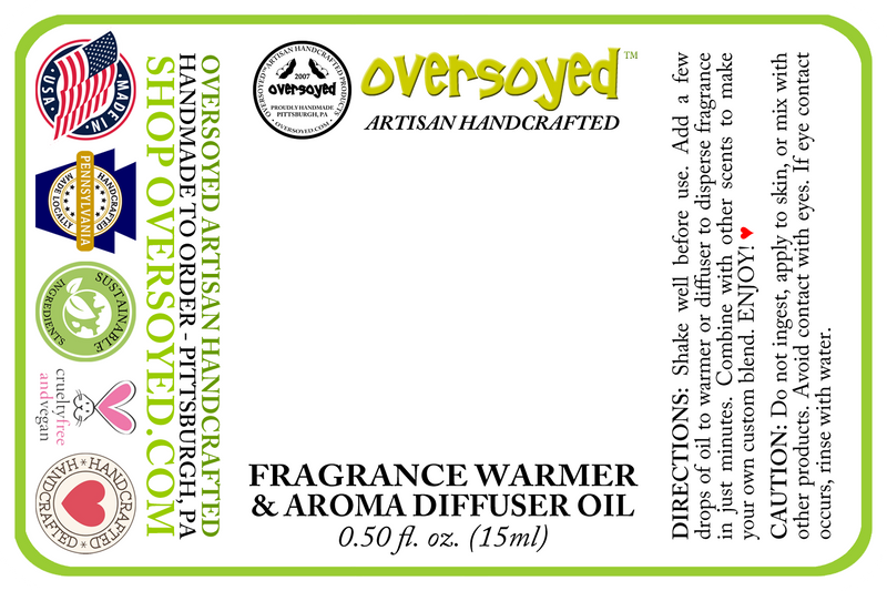 Amber & Vanilla Blossom Artisan Handcrafted Fragrance Warmer & Diffuser Oil