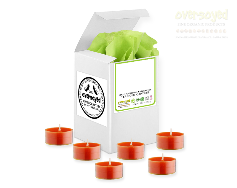 Orange Quackers Artisan Hand Poured Soy Tealight Candles
