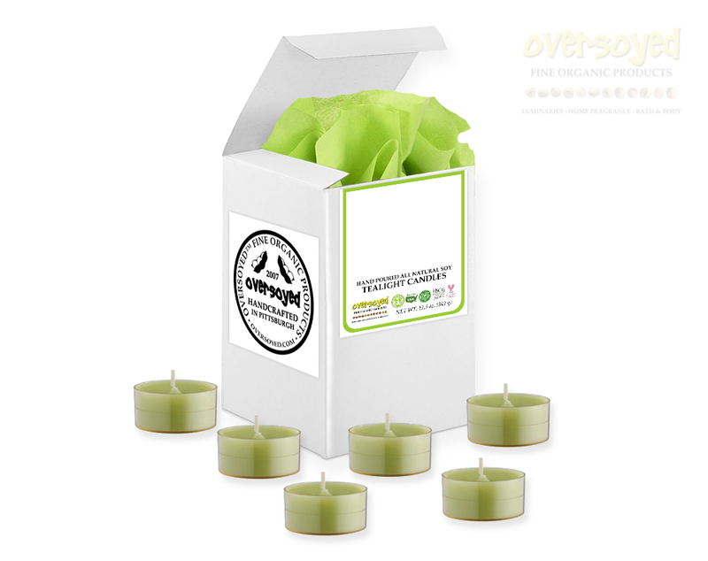 Desert Lime & Cucumber Artisan Hand Poured Soy Tealight Candles