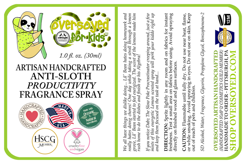 Lil' Bean™ Kid's Fragrance Spray - Busy Bee - Lemon Scented Artisan Handcrafted Magic Spritz