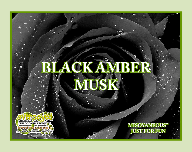 Black Amber Musk Artisan Handcrafted Natural Organic Eau de Parfum Solid Fragrance Balm