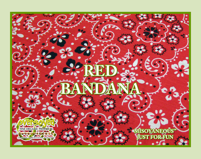 Red Bandana Artisan Hand Poured Soy Tealight Candles