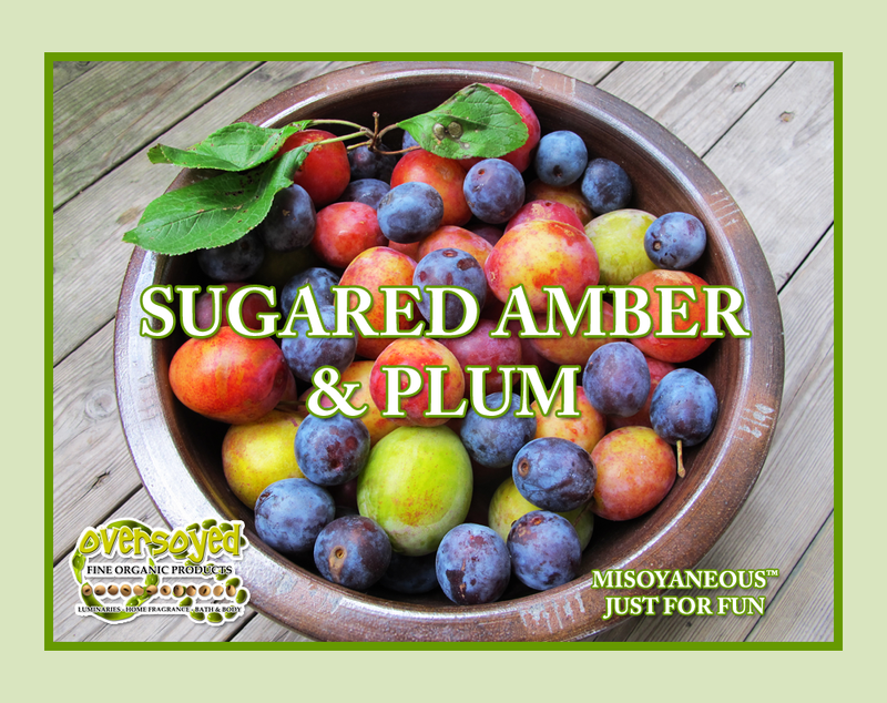 Sugared Amber & Plum Artisan Handcrafted Natural Organic Eau de Parfum Solid Fragrance Balm