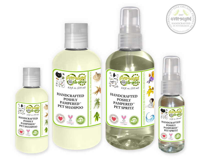 Frosty Pear Poshly Pampered Pets™ Artisan Handcrafted Shampoo & Deodorizing Spray Pet Care Duo