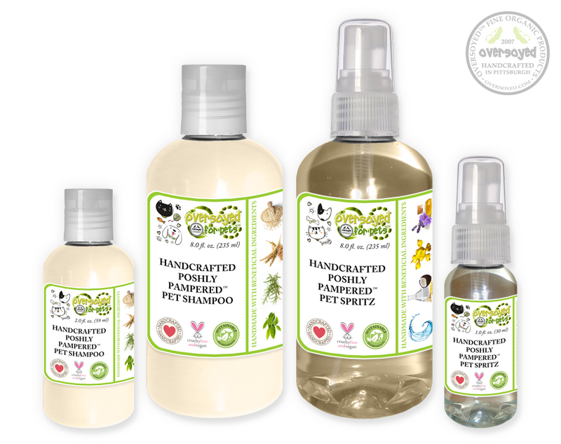 Peanut Butter Poshly Pampered Pets™ Artisan Handcrafted Shampoo & Deodorizing Spray Pet Care Duo