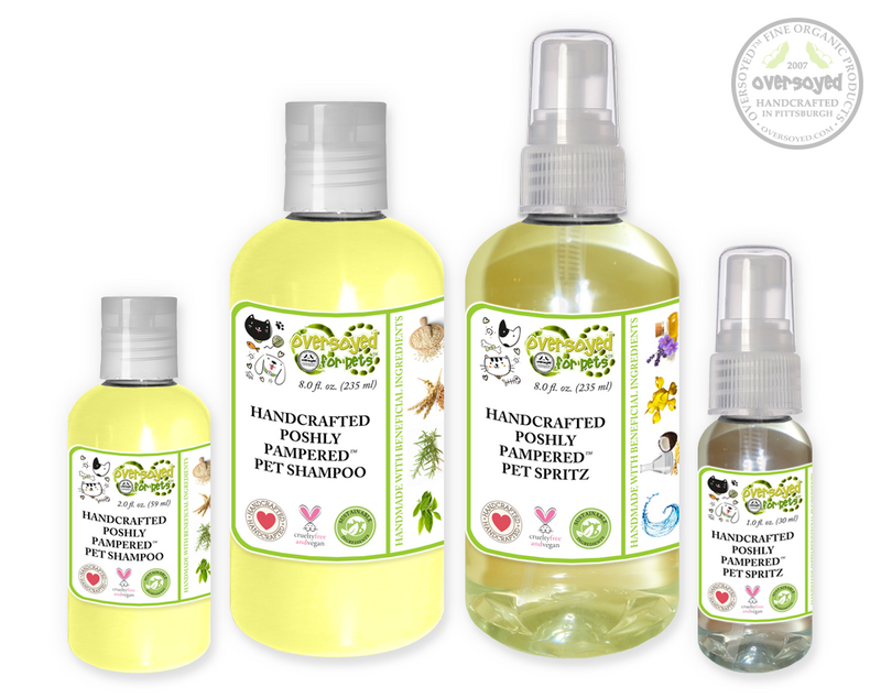 Pear & Honeycomb Poshly Pampered Pets™ Artisan Handcrafted Shampoo & Deodorizing Spray Pet Care Duo