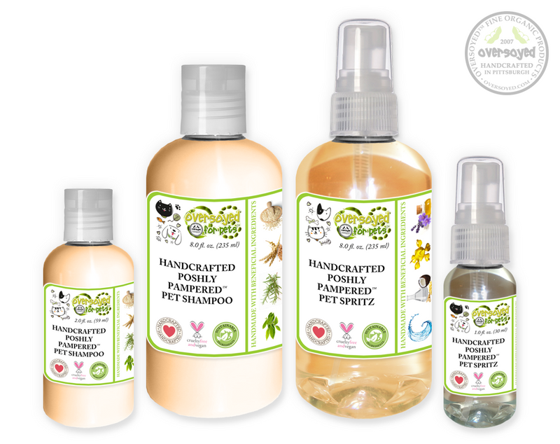 Oatmeal Cookie Poshly Pampered Pets™ Artisan Handcrafted Shampoo & Deodorizing Spray Pet Care Duo