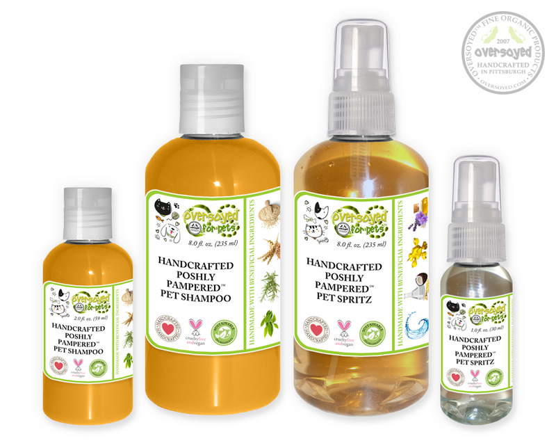 Peanut Butter Blossoms Poshly Pampered Pets™ Artisan Handcrafted Shampoo & Deodorizing Spray Pet Care Duo