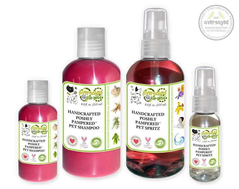 Berry Cobbler Poshly Pampered Pets™ Artisan Handcrafted Shampoo & Deodorizing Spray Pet Care Duo