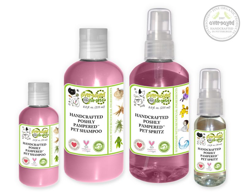 Cranberry Fizz Poshly Pampered Pets™ Artisan Handcrafted Shampoo & Deodorizing Spray Pet Care Duo