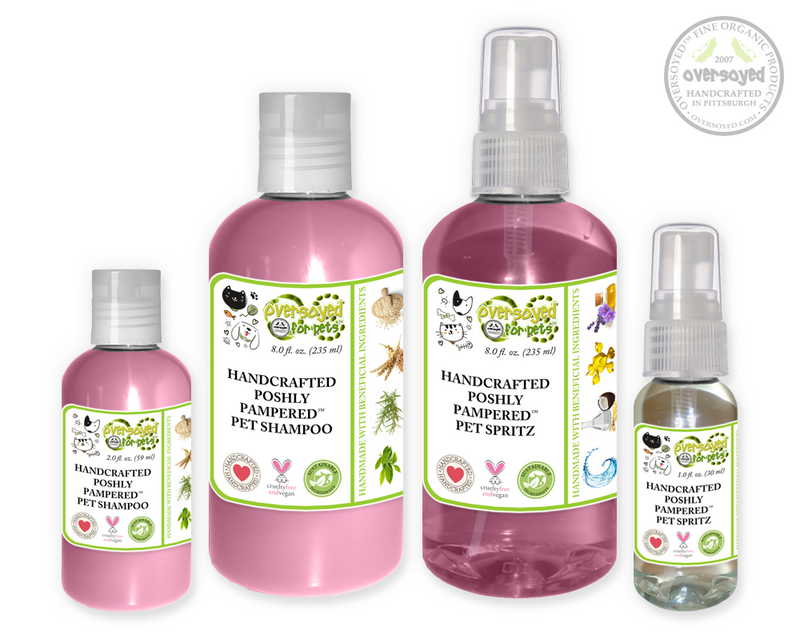 Strawberry Watermelon Poshly Pampered Pets™ Artisan Handcrafted Shampoo & Deodorizing Spray Pet Care Duo