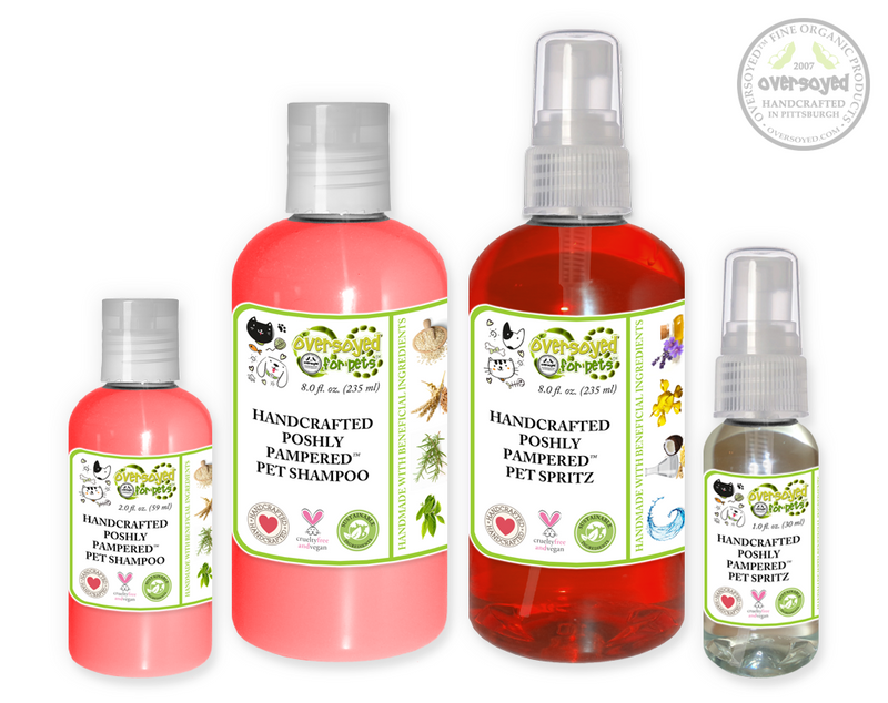 Red Delicious Apple Poshly Pampered Pets™ Artisan Handcrafted Shampoo & Deodorizing Spray Pet Care Duo