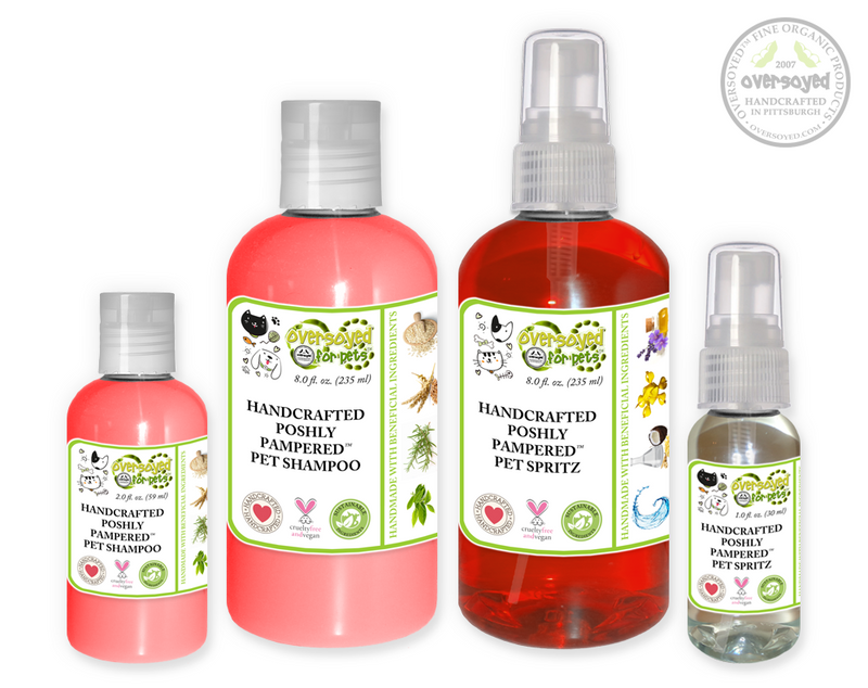 Candy Apple Poshly Pampered Pets™ Artisan Handcrafted Shampoo & Deodorizing Spray Pet Care Duo