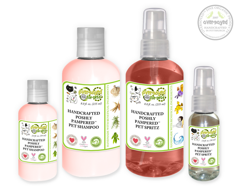 Peach Garden Party Poshly Pampered Pets™ Artisan Handcrafted Shampoo & Deodorizing Spray Pet Care Duo