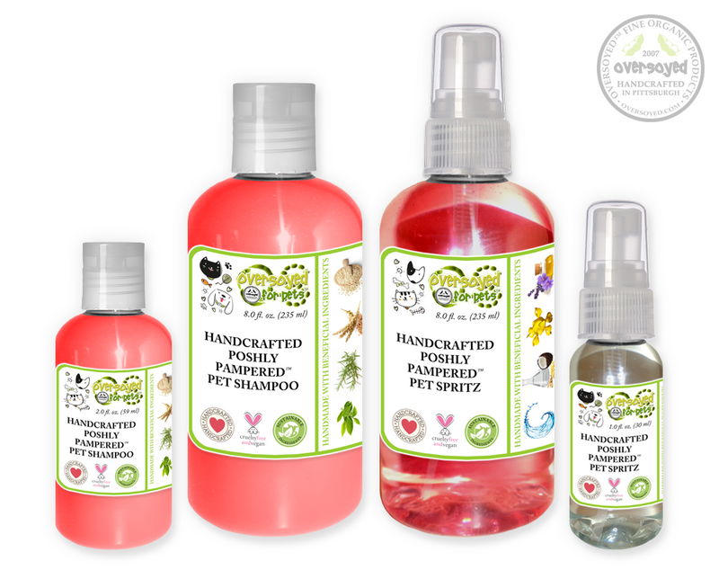 Peach Sangria Poshly Pampered Pets™ Artisan Handcrafted Shampoo & Deodorizing Spray Pet Care Duo