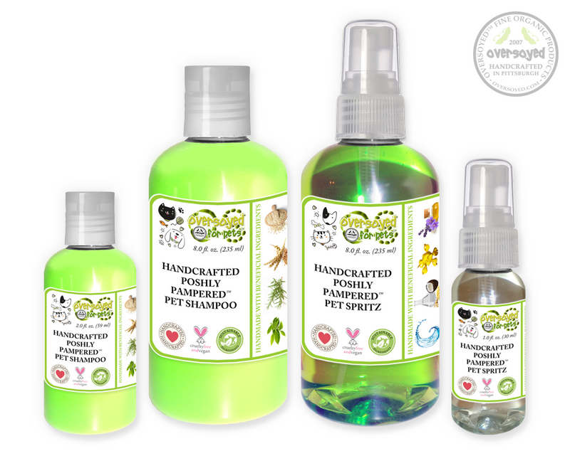 Cannabis Flower Poshly Pampered Pets™ Artisan Handcrafted Shampoo & Deodorizing Spray Pet Care Duo