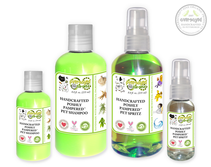 Dazzling Pear Blossom Poshly Pampered Pets™ Artisan Handcrafted Shampoo & Deodorizing Spray Pet Care Duo