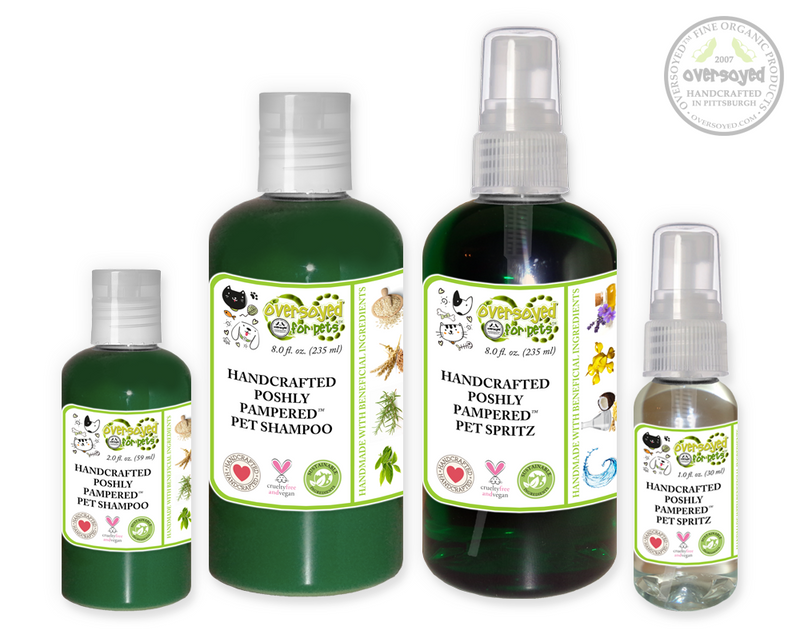 Eucalyptus Leaf Poshly Pampered Pets™ Artisan Handcrafted Shampoo & Deodorizing Spray Pet Care Duo