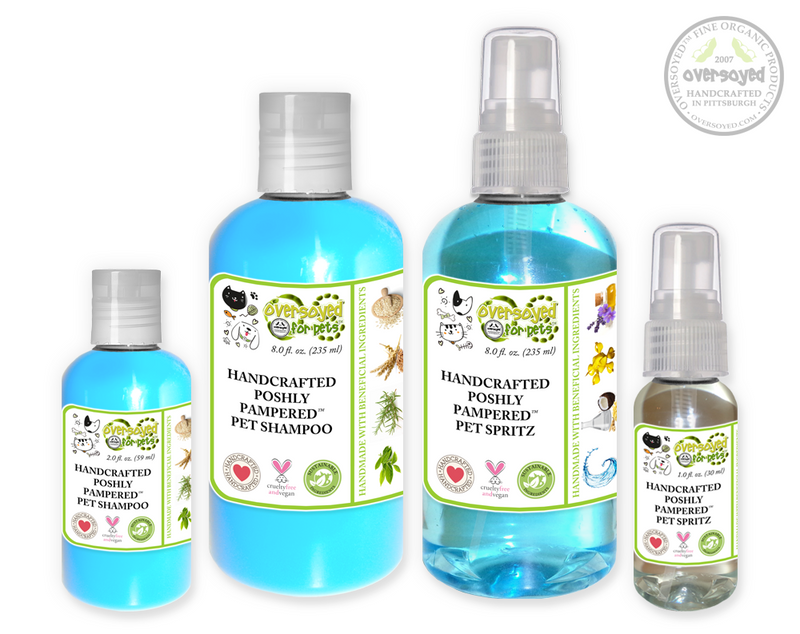 Blue Hydrangea & Vanilla Poshly Pampered Pets™ Artisan Handcrafted Shampoo & Deodorizing Spray Pet Care Duo