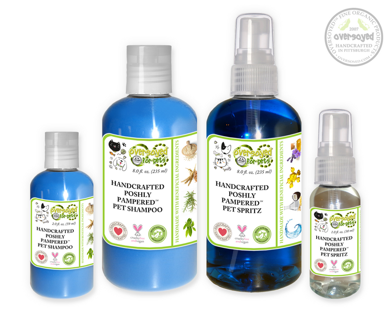 Huckleberry & Mandarin Poshly Pampered Pets™ Artisan Handcrafted Shampoo & Deodorizing Spray Pet Care Duo