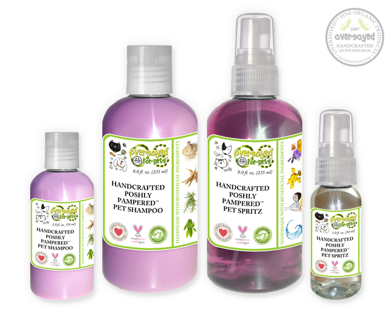 Apple Mulberry Poshly Pampered Pets™ Artisan Handcrafted Shampoo & Deodorizing Spray Pet Care Duo