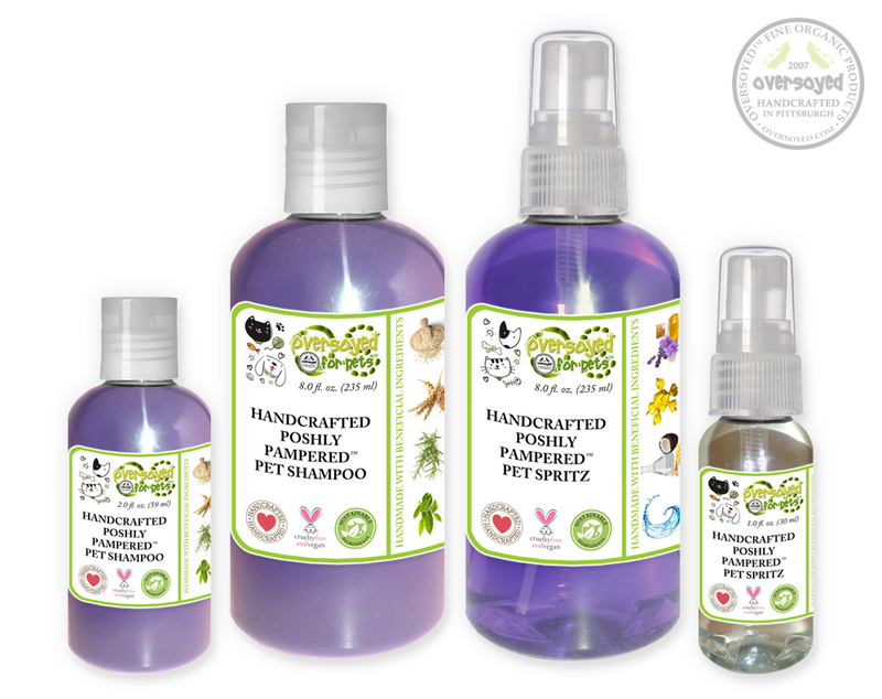 Golden Vanilla Fig Poshly Pampered Pets™ Artisan Handcrafted Shampoo & Deodorizing Spray Pet Care Duo