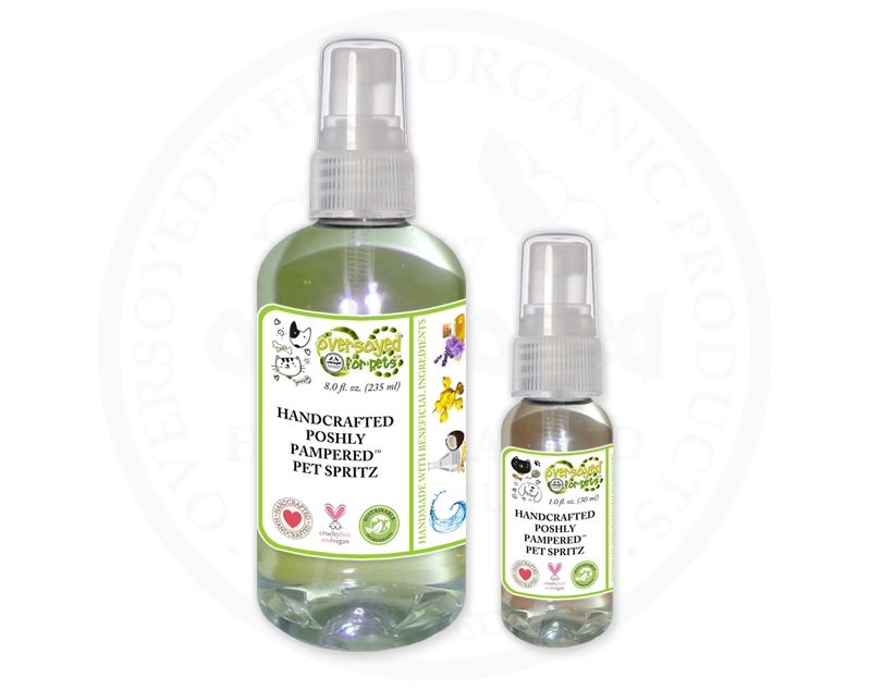 Grated Ginger & Lime Zest Poshly Pampered™ Artisan Handcrafted Deodorizing Pet Spray