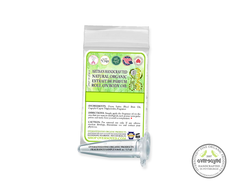 White Tea & Aloe Artisan Handcrafted Natural Organic Extrait de Parfum Body Oil Sample