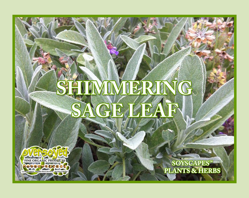 Shimmering Sage Leaf Artisan Handcrafted Whipped Shaving Cream Soap
