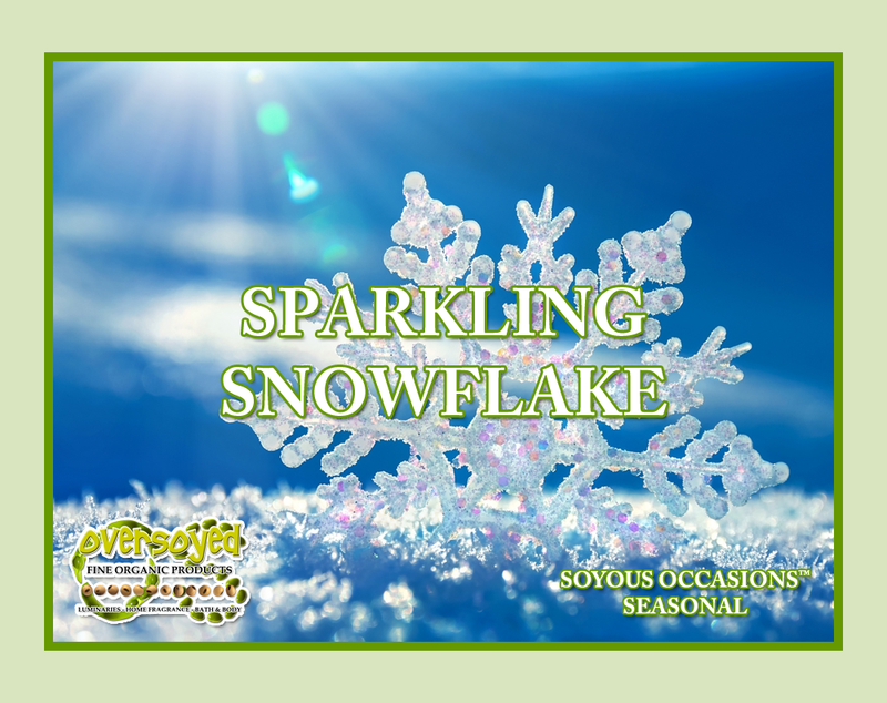 Sparkling Snowflake Artisan Handcrafted Triple Butter Beauty Bar Soap