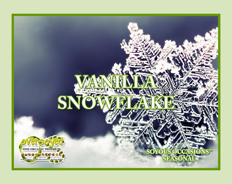 Vanilla Snowflake Artisan Handcrafted Exfoliating Soy Scrub & Facial Cleanser