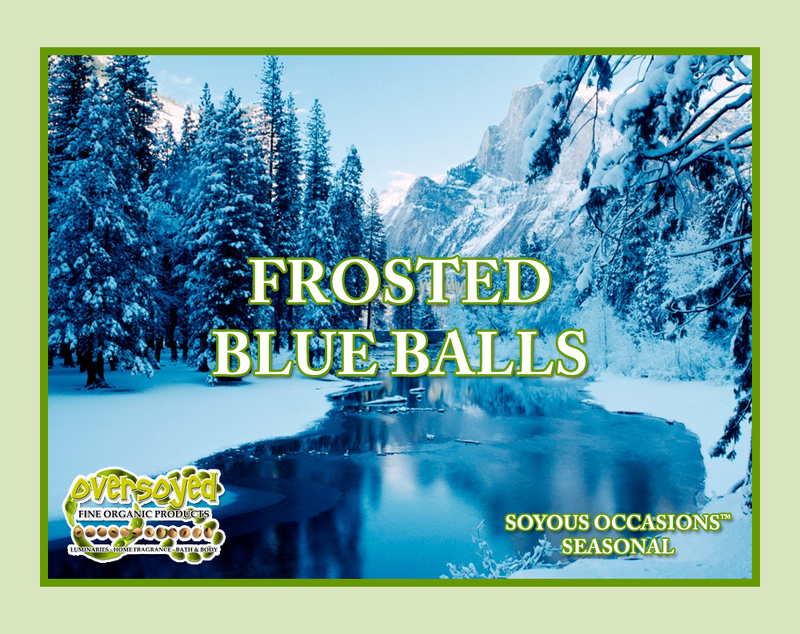 Frosted Blue Balls Artisan Handcrafted Natural Organic Extrait de Parfum Body Oil Sample