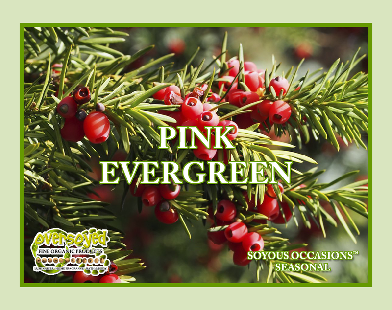 Pink Evergreen Artisan Handcrafted Whipped Shaving Cream Soap