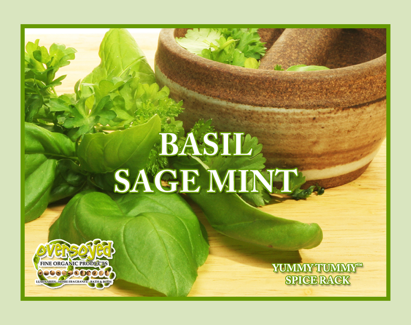 Basil Sage Mint Artisan Handcrafted Whipped Shaving Cream Soap