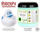 Rudolph The Red-Nosed Reindeer® Limited Edition Gooey Tub Slime™ - Blueberry Scented Bubble Bath - Bumble the Abominable Snow Monster Rubber Ducky