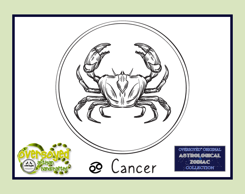 Cancer Zodiac Astrological Sign Artisan Handcrafted Spa Relaxation Bath Salt Soak & Shower Effervescent
